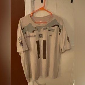 Nike: Black Knight ARMY tan and brown short sleeve tee 2XL united we stand tee.